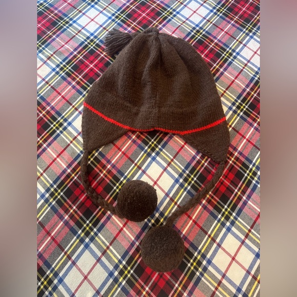 KATE SPADE NEW YORK “Under the Mistletoe” Brown Wool & Fleece Hat - Picture 2 of 13